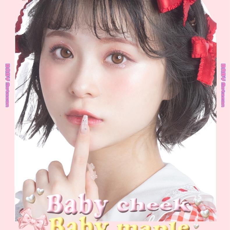 【日本美瞳/日本直邮】Baby MOTECON 日抛美瞳 Baby Ring Mocha「棕色系」10片装  度数-3.50(350)预定3-5天 DIA:15.0mm | BC:8.7mm