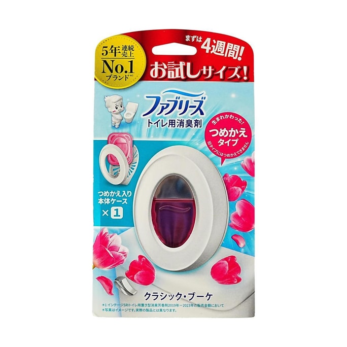 日本P&G寶潔 Febreze廁所用消臭劑 經典花香 正裝 試用裝5.7ml