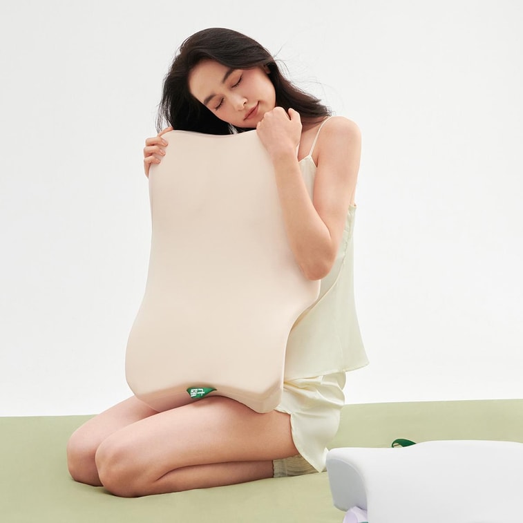 7C七西 蝶枕Air枕头护颈椎助睡眠 送礼推荐 人体工学枕头 樱花粉 600×400×110/90mm 5