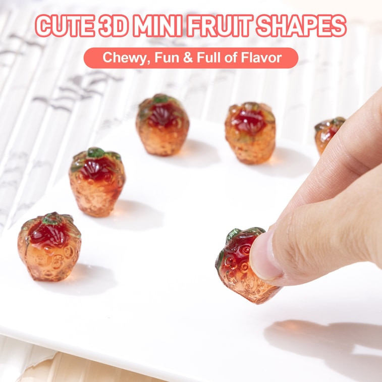 阿麦斯 4D天然草莓爆汁分享装240G 4