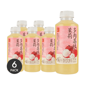 Lychee Jasmine Juice Tea, 15.22 fl oz *6【6 Packs】【0 Fat】