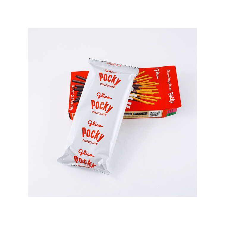 GLICO格力高 POCKY百奇 巧克力塗層餅乾棒 70g 4