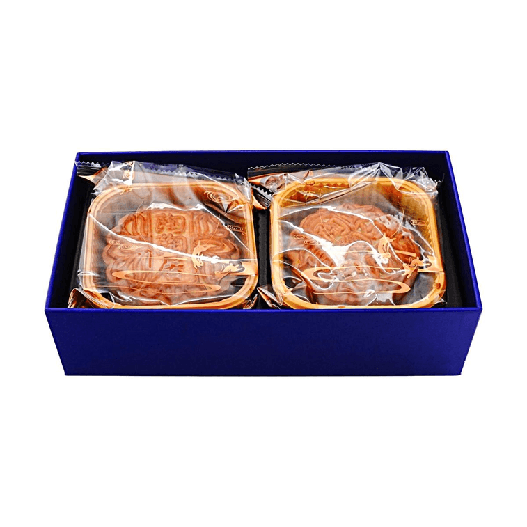 Black Truffle Mooncake+Egg Yolk White Lotus Paste Mooncake ,2 Pieces,10.58 oz【Mid-Autumn Festival Gift Box】 10