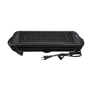 Black Smokeless Non-Stick Electric Grill 1120-Watts 22"D x 12"W x 4"H