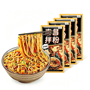 Nanchang Mixed Noodles Spicy Instant Noodles Instant Rice Noodles Mixed Noodles Rice Vermicelli 185g*4 Bags [740g] Late-night Snack And Breakfast Instant Food [Includes Seasoning Pack] [Jiangxi Specia