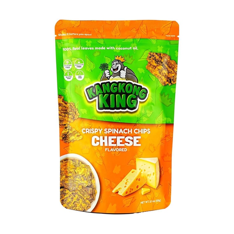 菲律宾KANGKONG KING 菠菜脆片 薯片 芝士味 60g 4