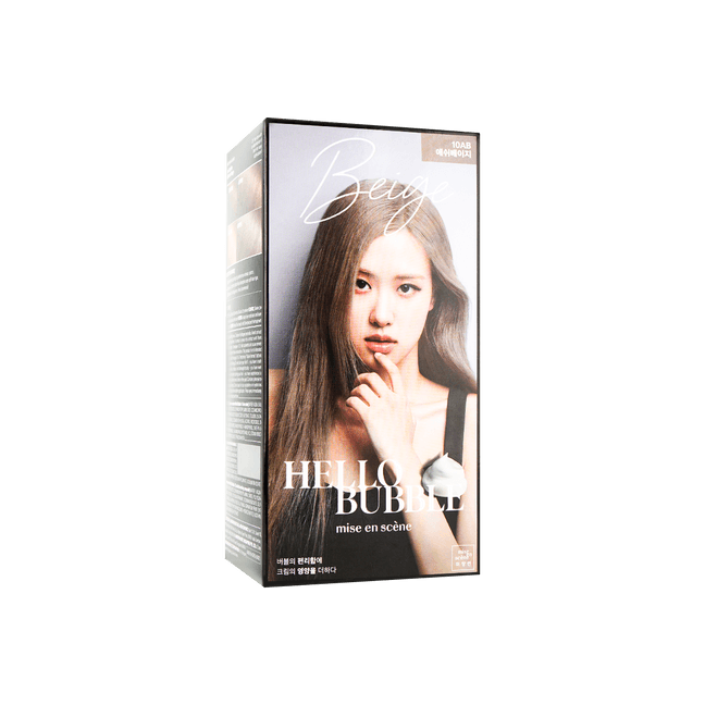HELLO BUBBLE Foaming Hair Color 10AB Beige Grey
