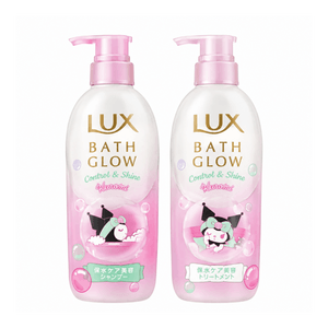 日本LUX力士 BATH GLOW柔顺亮泽酷洛米联名洗护套装 洗发水护发素套装  400g+400g