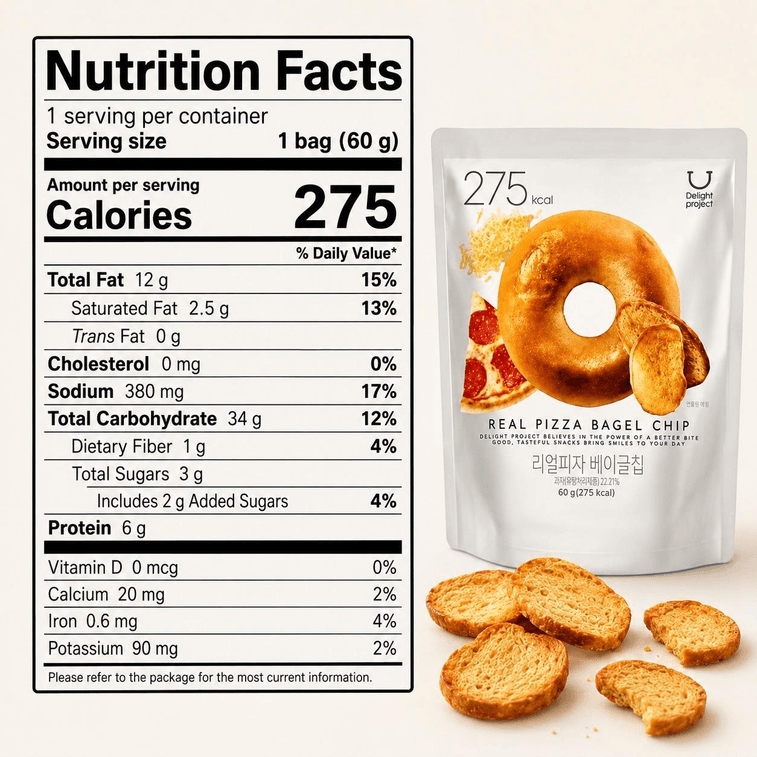 Olive Young Pizza Bagel Chip #Pizza 60g 6