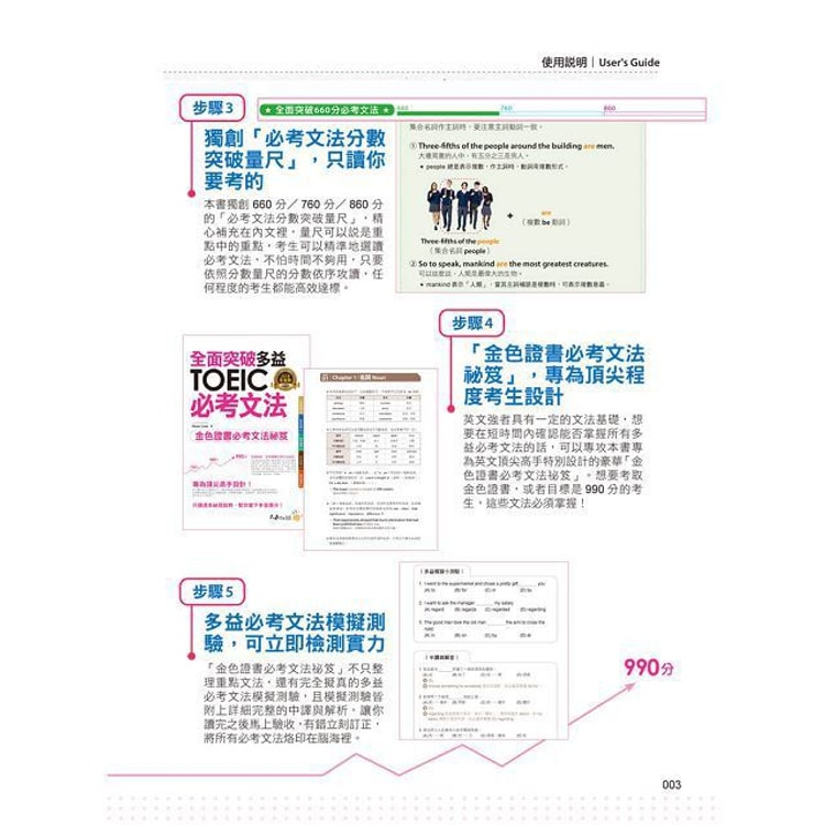 繁體 全面突破全新制多益toeic必考文法 附1別冊 Yamibuy Com