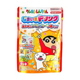 日本HEARTx蠟筆小新聯名 DIY檸檬可樂粉 飲料食玩 49g【附贈隨機啤酒杯】【加水混合即可】