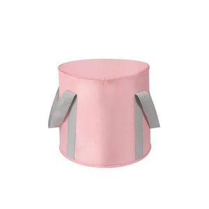 【中国直邮】TIMESWOOD  可折叠泡脚袋 粉色 1件 便携户外 旅行洗衣桶洗脸盆  