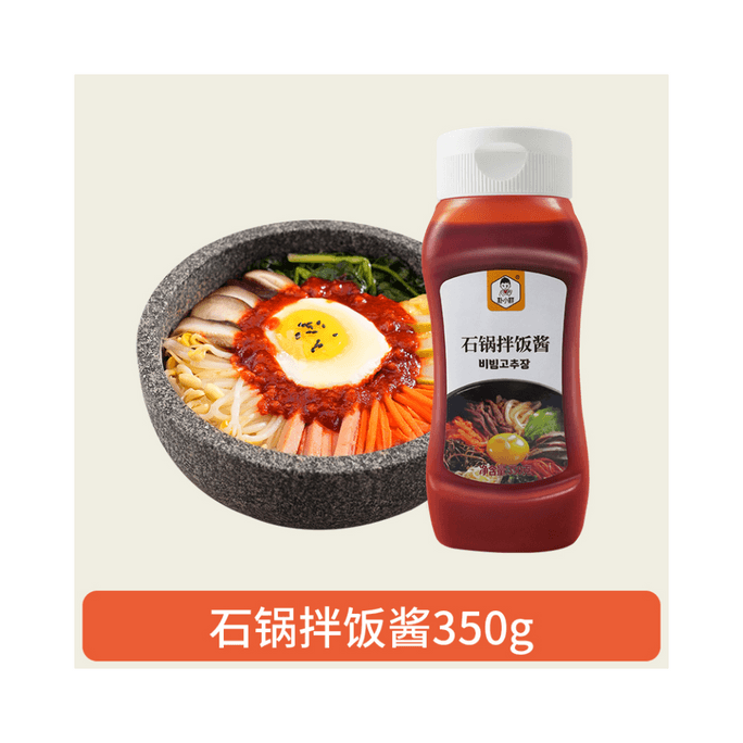 【中國直郵】 樸小樣 韓式石鍋拌飯醬 下飯辣椒醬甜辣醬料350g/瓶