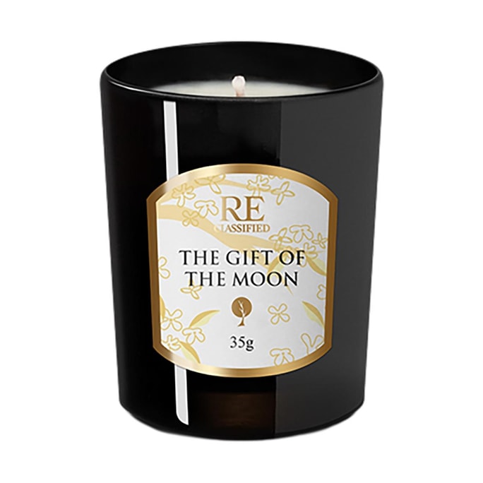 RE CLASSIFIED Scented Candle, Moonlit Osmanthus Scent, Fresh Light Fragrance Indoor Aromatherapy Candle, 35g