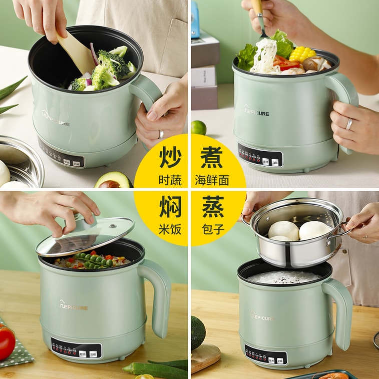 1.7L 전기밥솥, 다기능 전기밥솥, 학생용 미니 전기밥솥 - 화이트 스마트 1인용 냄비 (1개) 3