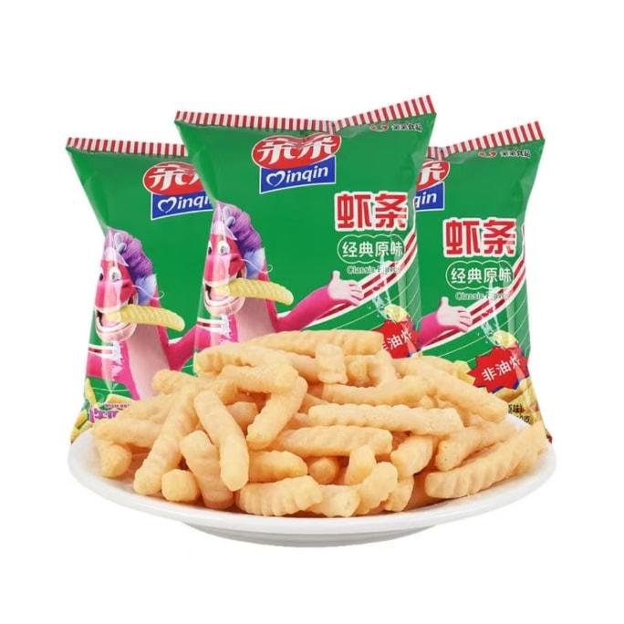 【中国直邮】 亲亲 虾条怀旧零食小包装10g3包