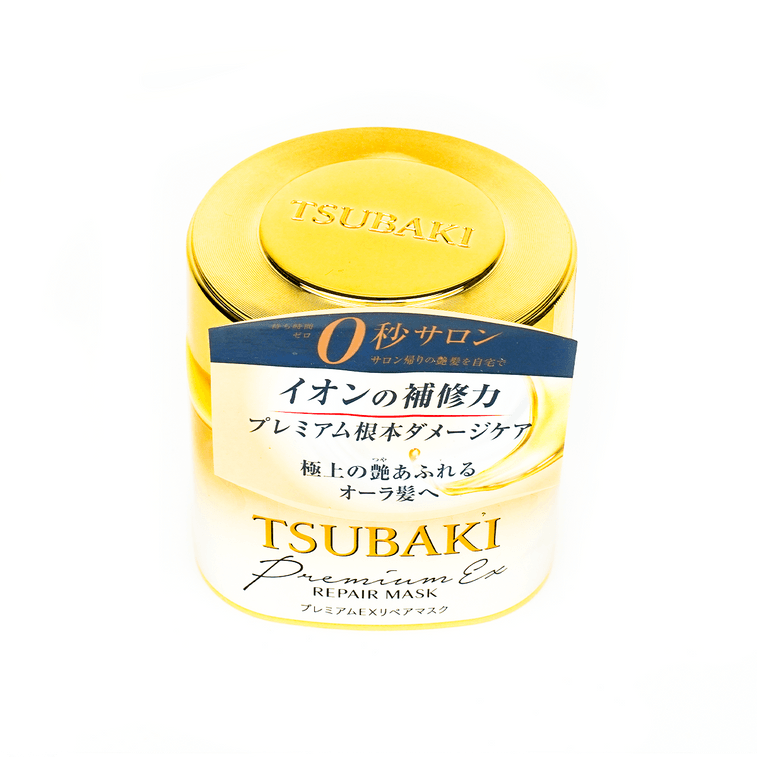 日本FINETODAY TSUBAKI絲蓓綺 0秒髮膜 臻護多效修復金色護髮素 金罐 180g*5 修護乾枯燙染受損髮質 10