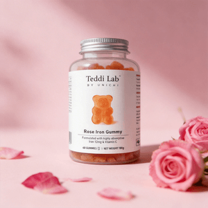 Rose Iron Gummy, Formulated with Highly Absorptive Iron, 12 mg & Vitamin C, 60ct