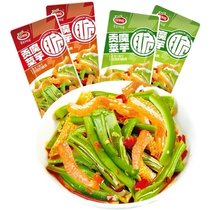 [Store Anniversary Promotion] Gongcai Konjac Snack, Spicy Flavor, Sour and Spicy Flavor, Konjac Gongcai Vegetarian Tripe, Mixed Pack 15g*8 bags