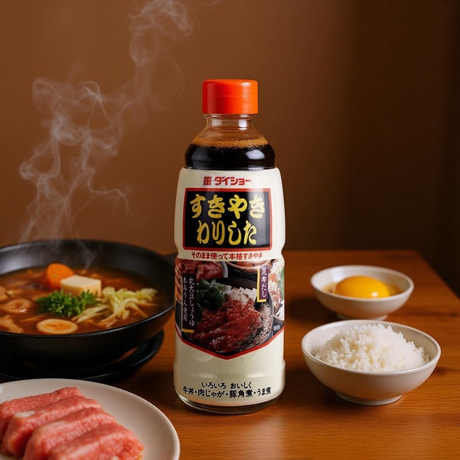 Sukiyaki Sauce - Japanese Warishita Hot Pot Soup Sauce, 21.16 oz 【For Japanese Gyūdon, Udon, Oden 】