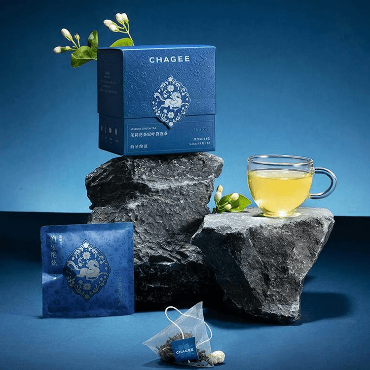 CHAGEE Jasmine Green Tea Original Leaf Tea Bags ,8 bags 0.84 oz