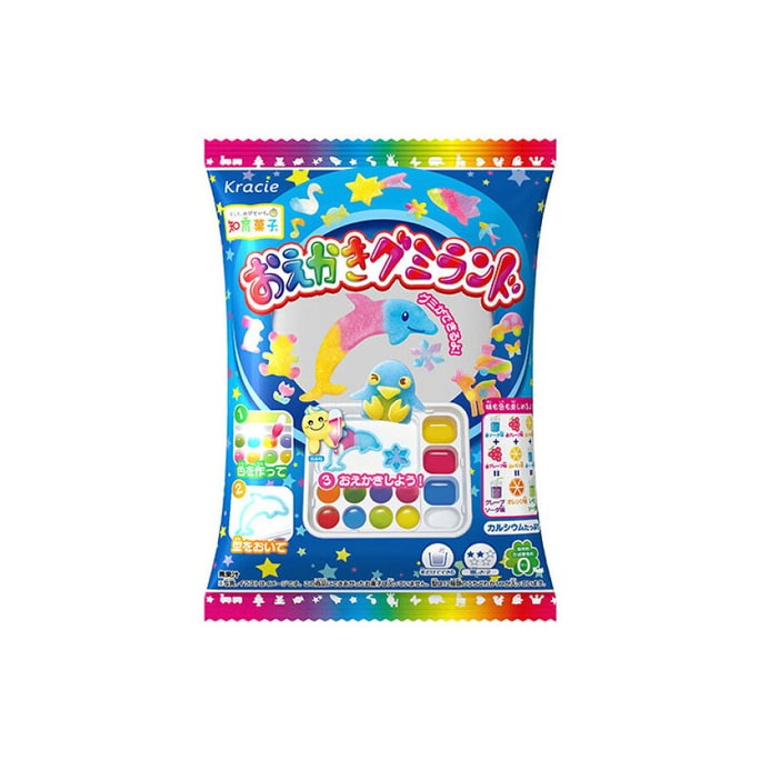 [일본 직배송] KRACIE 하츠미 어린이 식품과 놀이 컬러풀 팔레트 DIY 수제사탕 27g