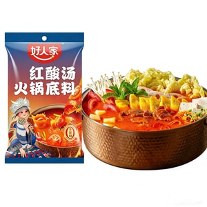 Good Family Red Sour Soup Hot Pot Base 200g Guizhou Kaili Style Sour Soup Beef Rice Noodles Sour Soup Fish Fillet Seasoning