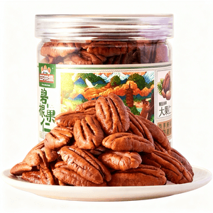Pecan Kernels Shelled Dried Nuts Large Longevity Nuts Roasted Snack Nuts 100g*1 Jar