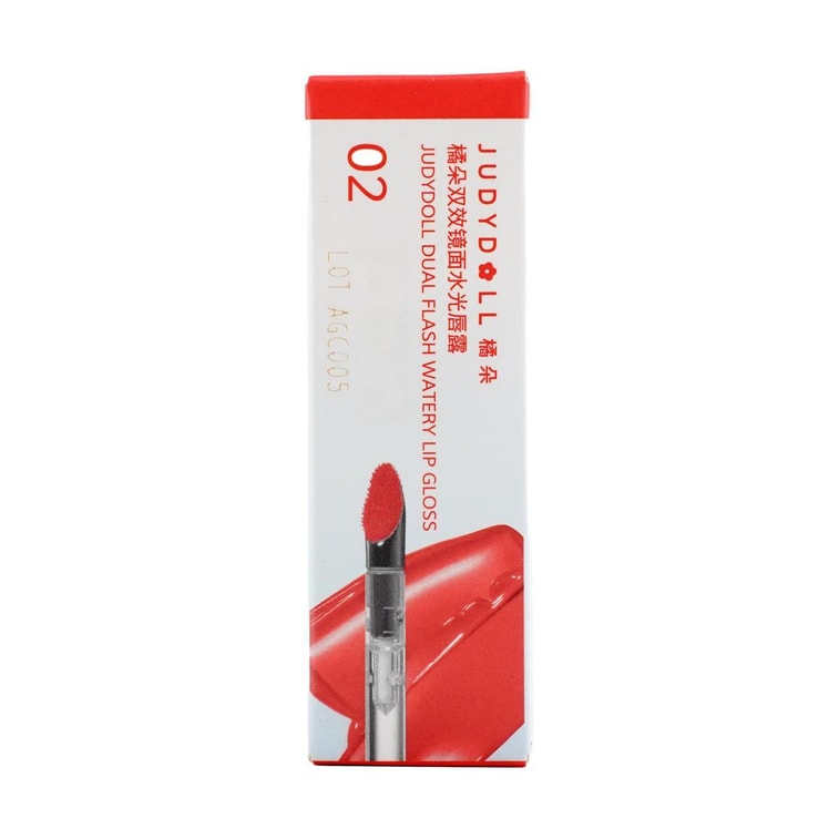 JUDYDOLL橘朵 二代冰熨斗 雙效鏡面水光唇露 2.4g 淡紋修護精華 不沾杯玻璃唇 #02 爆甜草莓 顯白紅調【HOT 全新升級】 6