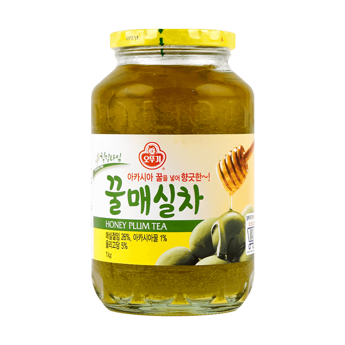 韩国OTTOGI不倒翁 蜂蜜梅子茶果酱 1kg【秋日DIY水果茶】