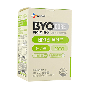 CJ BYOCORE Daily Probiotics, 30 Sticks, 1.59 oz, CJLP243 Patented Strain