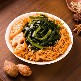 湘卤源 【一袋两味爆款推荐素菜零食】【还原麻辣烫 三种蔬菜零食】 开袋即食干捞麻辣烫素菜零食藕片海带金针菇 混合味 32g*10包 【一次尝遍两种口味】