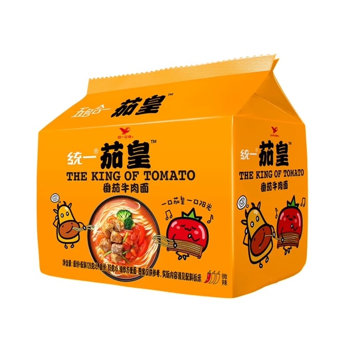 【中国直邮】台湾 统一 茄皇牛肉面126g  一袋