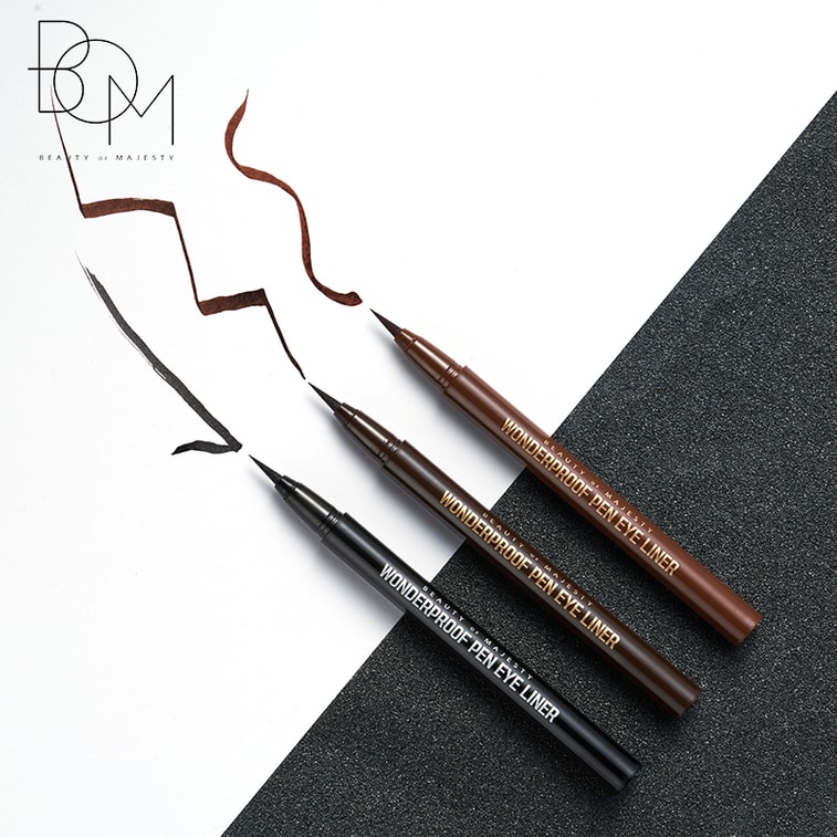 韓國 BOM 奇妙眼線液筆 #03淺棕色 防水纖細不脫妝 無防腐劑不刺激 根根分明可畫下眼線 0.5g 5