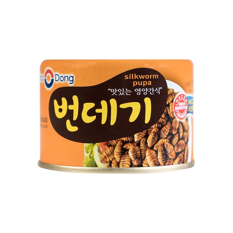 韩国YOO DONG 高蛋白即食蚕蛹罐头 130g 9