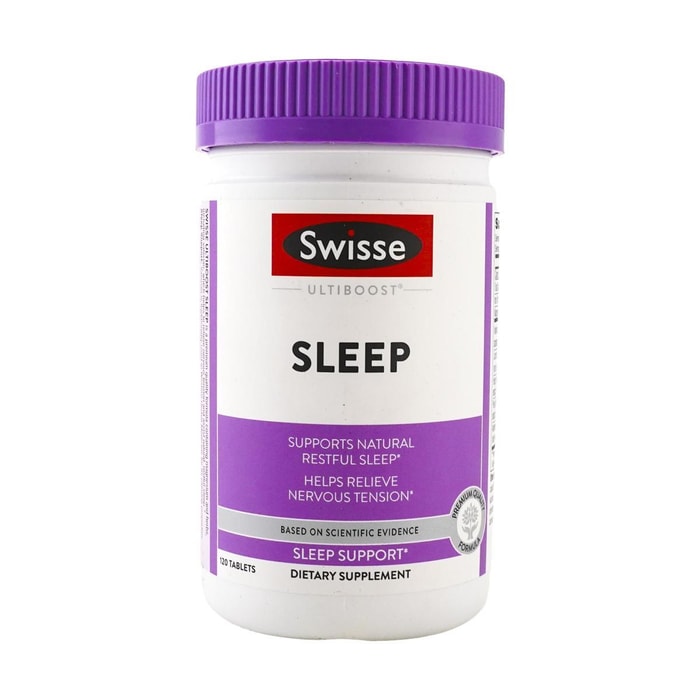 澳洲SWISSE斯维诗 ULTIBOOST 睡眠片缬草片 天然草本助眠 120粒 舒缓精神 放松睡眠 改善睡眠质量