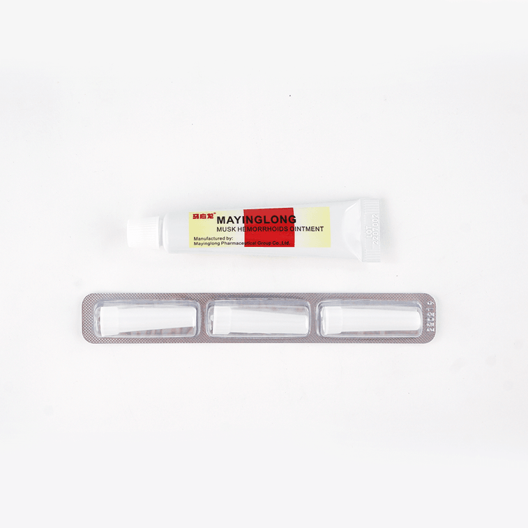 马应龙 麝香痔疮膏 活血消肿 痔疮肛裂 大便出血 肛周湿疹 10g 6