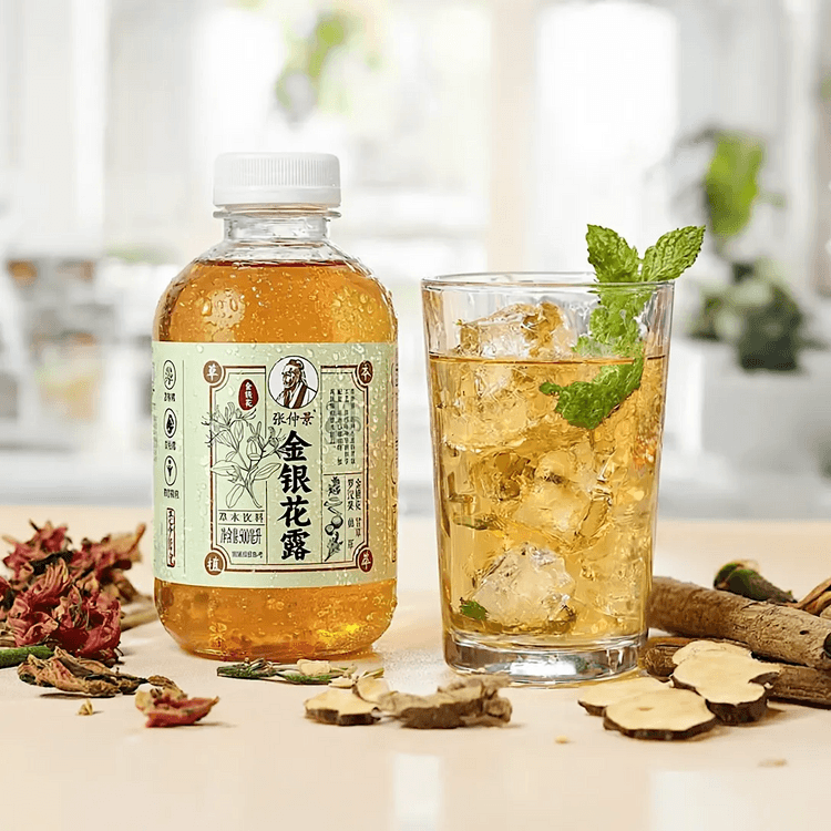 張仲景張仲景金銀花露草本飲料500ml【0糖0卡0脂】【清熱降火】 - Yami