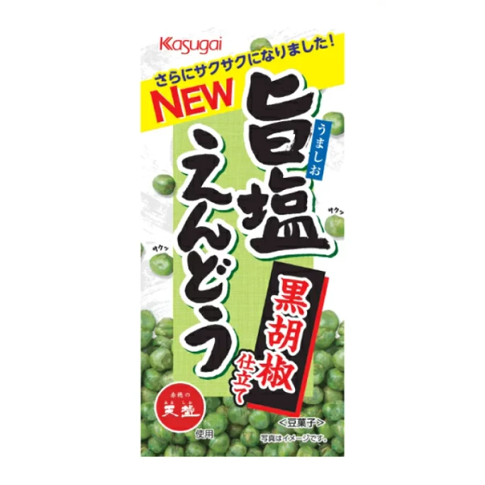 【日本直邮】日本 Kasugai 春日井 鲜味盐豌豆 黑胡椒味 40g