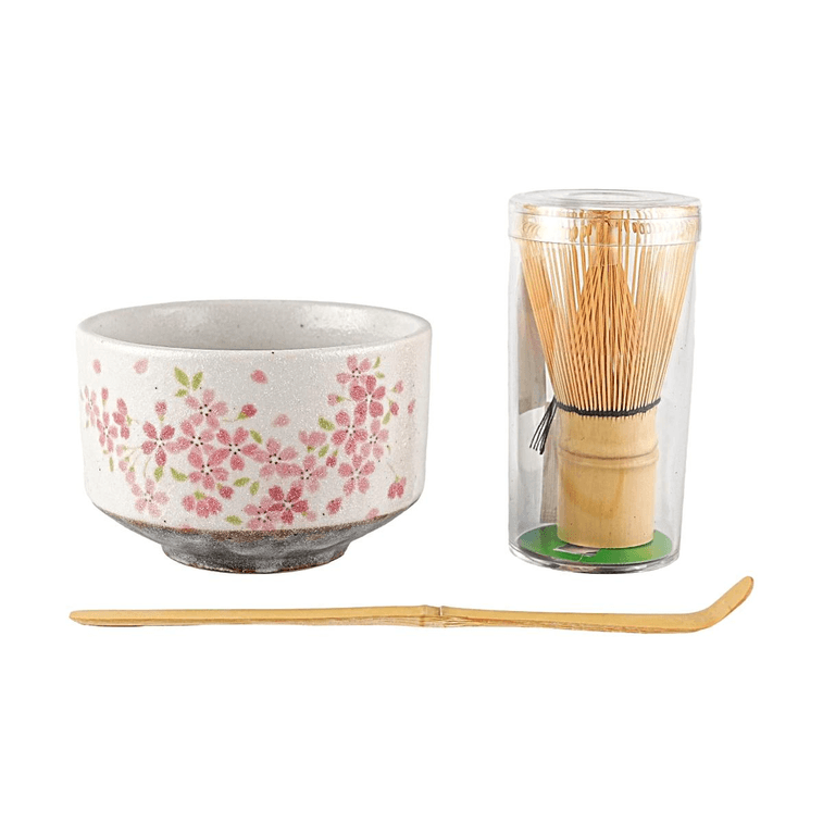 Sakura Matcha Bowl 3-Piece Set K537S-SS 【Made in Japan】【Includes Whisk and Scoop】【Cherry Blossom Design】 8