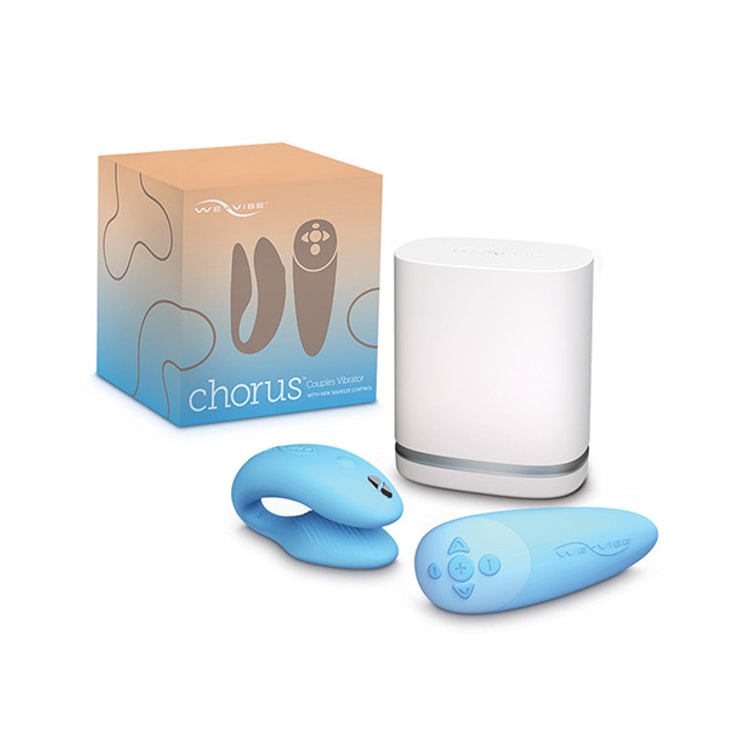 We-Vibe Chorus Couples Vibrator With Squeeze Control Waterproof  Rechargeable Blue