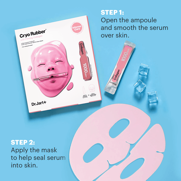 韓國DR.JART+蒂佳婷 娃娃臉膠原蛋白緊緻面膜兩部曲 安瓶精華+橡膠面膜 1組入 4