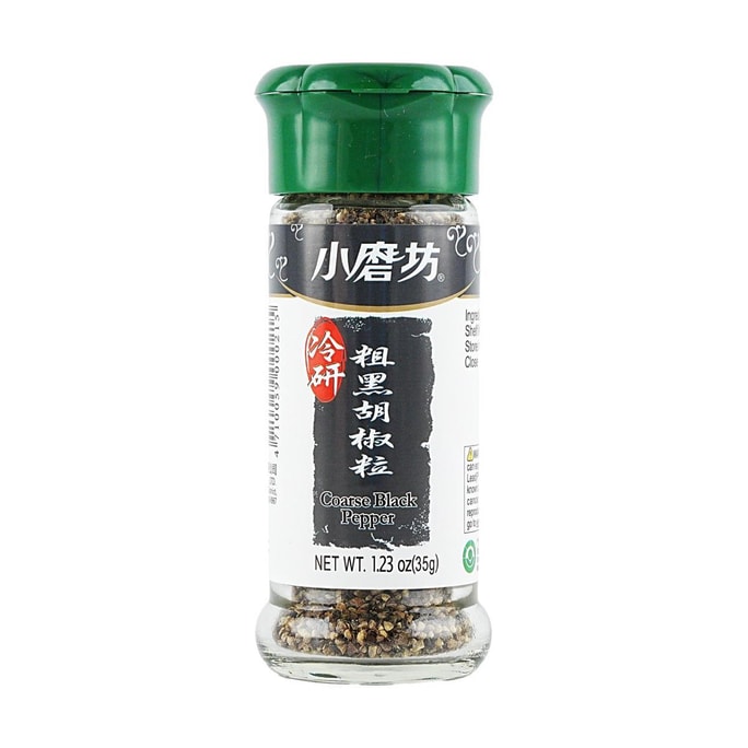台湾小磨坊 冷研粗黑胡椒粒 35g