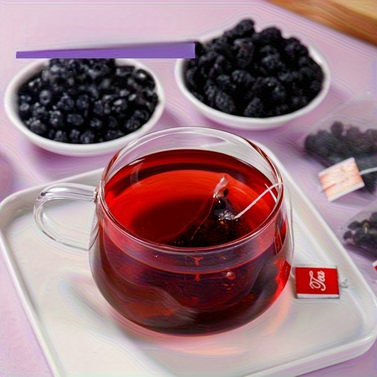 【Expédition directe du Canada】 Thé de myrtille, mûre et lyciet noir Sifanda 100g (5g x 20 sachets) - Une tasse pour une dose complète d'anthocyanes, thé revitalisant pour les noctambules, cadeau de fête, sachet de thé mélangé, thé aux fruits colorés, délicieux glacé. 7