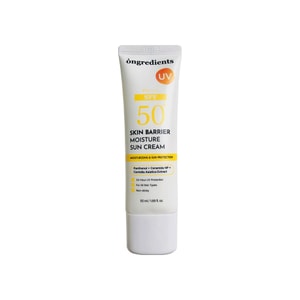 스킨 배리어 모이스처 선 크림 SPF 50+ PA++++, 판테놀, 세라마이드 NP & 병풀 함유 수분 공급 화학식 선크림, 백탁 현상 없음, 50ml/1.69 Fl. Oz., S.COUPS 앰버서더 브랜드