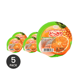 ミックスフルーツゼリー 8.11オンス×5個【5パック】【ジューシーな食感】【軽くて爽やか】