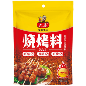 [설날 필수품] 청두 류파 바비큐 양념 (큐민맛) 125g - 3가지 활용 가능: 뿌리거나, 찍어 먹거나, 재워둘 수 있습니다.