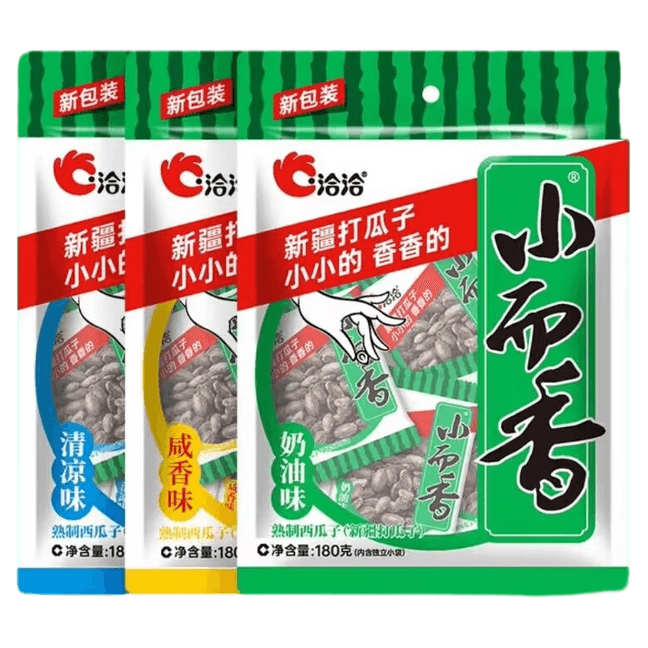 [中国直邮]洽洽 ChaCheer 新疆打瓜袋中袋咸香味小而香西瓜子180g 1袋装