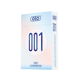 【中国直邮】 OLO 001聚氨酯避孕套3只装/盒 安全套超薄超量润滑液成人计生用品