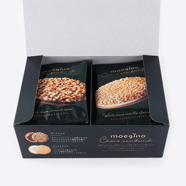 日本TIVOLI TIVON阡朋 MOEGINO巧克力夹心饼干 10片装 122g 6